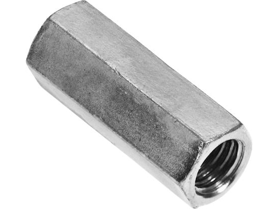 WALRAVEN Gevindmuffe M10x30mm med sekskant, rustfri stål A2 AISI 304, nøglevidde 17mm
