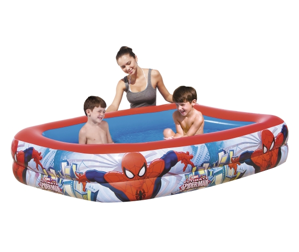 Bestway 98011, Oppustelig pool, 450 L, Rektangulær, 6 År, Spider-Man, Vinyl