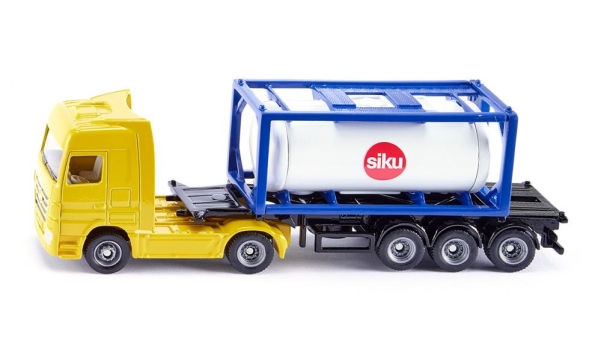 Siku 1795, Lastbil/trailer model, Sort, Blå, Hvid, Gul