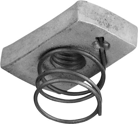 Walraven Profilmøtrik Med M8 Gevind Med Kort 13 Mm Fjeder Varmgalvaniseret
