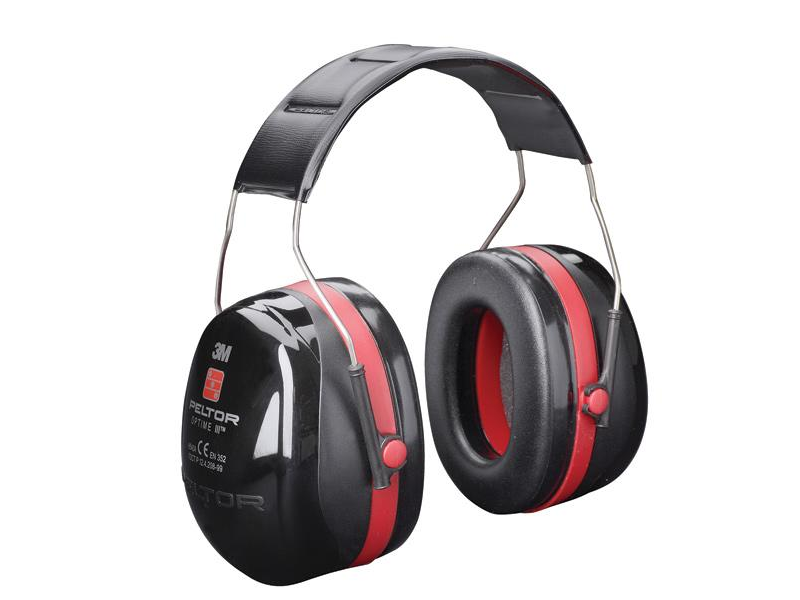 3M Xh001650833, Kopfband, Agriculture, Schwarz, Rot, 35 Db