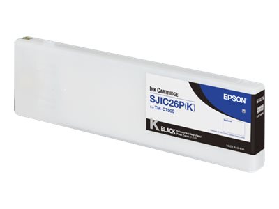Epson Sjic26p(K): Ink Cartridge For Colorworks C7500 (Black), Schwarz, Tinte Auf Pigmentbasis, 295,2 Ml, 1 Stück(E)