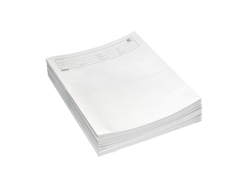 Eksamenspapir Bantex, DB kvadreret nr. 42, A4, hvidt, 80 g, 250 ark