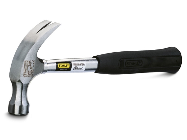 Stanley Steelmaster Klauenhammer, Latthammer, Schwarz, Edelstahl, 337 Mm, 450 G