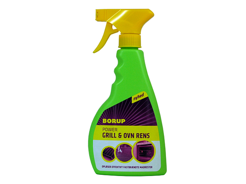 Ovn- og Grillrengøring Flydende Borup Power Grill&Ovn Rens 500ml m Spray u Parf,500 ml/fl