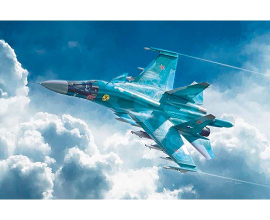 Italeri Sukhoi Su-34/Su-32 Fn, Fixed-Wing Aircraft Model, Montagesatz, 1:72, Sukhoi Su-34/Su-32 Fn, Beide Geschlechter, Kunststoff