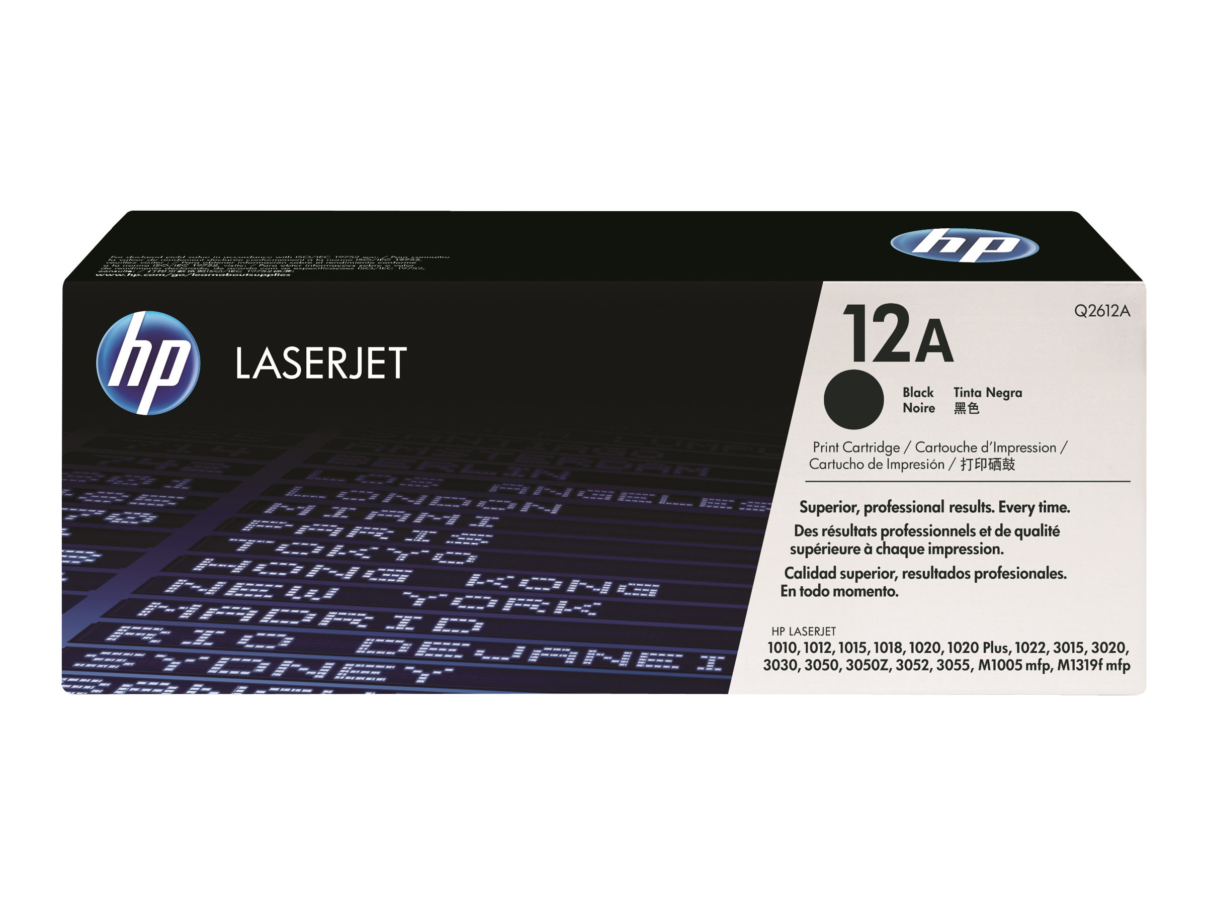 Lasertoner Hp 12A Q2612ad, 2.000 Sider, Sort - Pakke Med 2 Stk