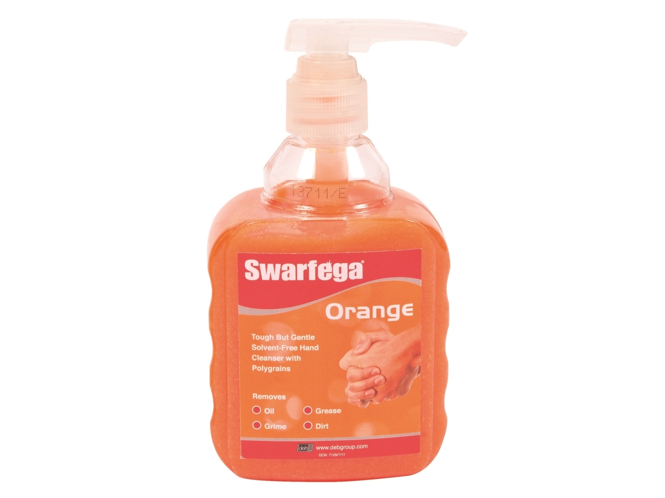 Håndrens, SC Johnson Swarfega Orange, 450 ml, orange, med farve og parfume, med pumpe - (6 stk. x 450 ml)