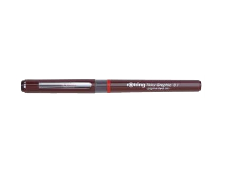 Rotring Tikky Graphic, Schwarz, Fein, Braun, Polypropylen (Pp), Rund, Tinte Auf Pigmentbasis