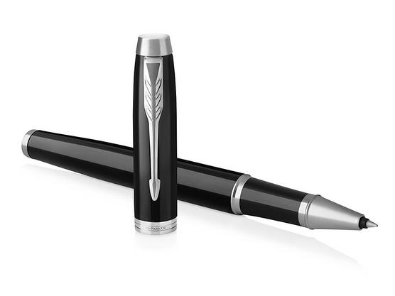 Parker Im, Stick Pen, Schwarz, Chrom, Schwarz, Messing, Gold, Lack, Beidhändig