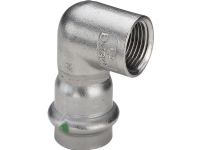 VIEGA Inox vinkel 90 grader 3/4×22 mm Inox af rustfri stål muffe/muffe SC-Contur