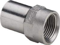 VIEGA Inox indstiksstykke ¾x22mm Inox, rustfri stål, nippel/muffe, SC-Contur