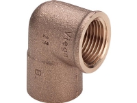 Viega overgangsvinkel 90° muffe/muffe 18 mm x 34 rødgods