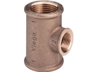 Viega T-stykke 1 x 3/4 x 1 rødgods