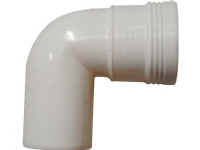 HTP bøjning 88 grader 40 mm med 1 muffe hvid Rørlegger artikler - Avløp - Hvite avløpsrør