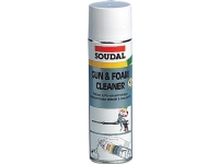 Rensevæske GUN & FOAM CLEANER er klar til brug. Rengøring af Soudal skum pistoler og Soudal skum rester.