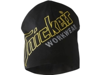 SNICKERS WORKWEAR Beanie allround sort one size med Snickers logo 100% bomuld