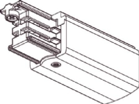 Global pro tilslutningsstykke 230V, 3-faset, venstre, hvid. - PROFESSIONEL