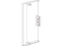 SCHNEIDER ELECTRIC Ändstycke TEK-ES161-3 72mm vit RAL9016