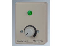 LS CONTROL Regulator ES15 / SpeedControl 35 GE, grå, 3,5A manuel med afbryder og driftslampe i underlag. 230V AC/50Hz, IP32. Mål 102x74x70 mm. Diverse