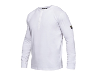 F.ENGEL Explore Grandad - Langærmet T-Shirt - Str. M - Model: 0930-565 - Farve: Hvid Klær og beskyttelse - Arbeidsklær - T-skjorter
