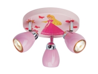 Brilliant Princeza halogen taklampa GU10 50 W rosa