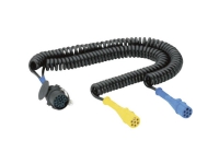 SecoRüt 40510 Spiral 15 Pin Cable With 2x 7 Pin Plug Bilpleie & Bilutstyr - Transportutstyr - Tilhengerutstyr