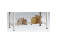 Manuflex AS1133 Intermediate bund melamin lysegrå 1735x500x19mm, med tværbjælke til PACK TABEL 2000mm strygning en 4/3 (560 / 410mm)