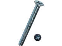 Bilde av Maskinskrue M3x30 mm DIN 965elforzinket, med undersænkethovedmed Phillips kærv PH1 - (100 stk.)