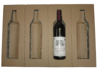 Vinförpackning Universal 3/4l transport/1 flaska topp+botten – (2 st.)
