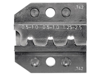 Rennsteig Werkzeuge 624 742 3 0 Krympeindsats Uisolerede fladstikforbindelser 0.5 til 2.5 mm² Passer til mærke Rennsteig Werkzeuge PEW 12 Verktøy & Verksted - Tanger - Alle tanger
