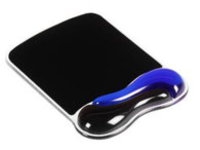 Kensington Duo Gel Mouse Pad Wrist Rest - Musematte med håndleddsstøtte - svart, blå - TAA-samsvar PC tilbehør - Mus og tastatur - Håndleddssøtte