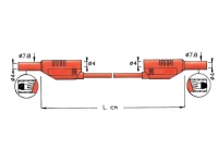 ELMA INSTRUMENTS Prøveledning 2611 silikone 200CM blå