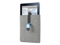 DICOTA PadCover – Skyddshölje för surfplatta – läder akryl – grå blå – för Apple iPad 1