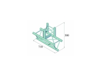 Alutruss TRILOCK 6082AT-38 3-punkt traverse T-stykke 90 °