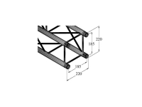 Alutruss DECOLOCK DQ4-1500 4-punkts traverse 150 cm