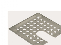 BLUCHER rist 140 x 140 mm med udskæring i kant