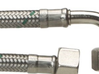 Tilsl.Sl 1/2L x1/2V 1250mm DN8 - Softpex Koldt-varmt vand-rustfri flet