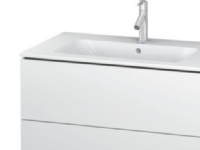 Duravit L-Cube tvättställsskåp – vit högglans Med 2 lådor passar tvättställ 635412000