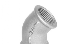 Vinkel 45° galvaniseret muffe/muffe 1 1/4