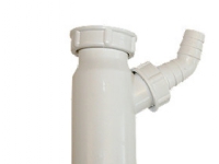 Pp Tilsl.Rør 1.1/2-50mm - Hvid T/vask M/prop Rørlegger artikler - Baderommet - Tilbehør for håndvask