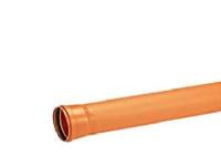 PVC-kloakrør 110x1000mm SN8 – enkeltlagsrør EN1401. Uponor