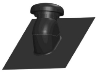 Danfoss Takhuvud. svart – Air Flex DRH-160-B. takhuvud inkl. kåpa. svart