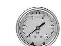 Image of Manometer 1/4XØ63 0-10 bar, nedadrettet studs med glycerin