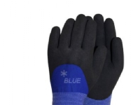 Blå vinterhanske størrelse 9 - Polyesterhanske med akrylfôr. Klær og beskyttelse - Hansker - Arbeidshansker