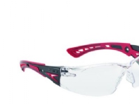 Bilde av Bollé Sikkerhedsbrille Klar - Rush+, Let & Sporty M/flexible Brillestænger I Rød/sort