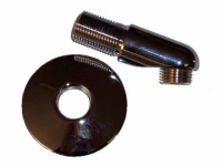 CMA brusearm med roset 1/2 - Krom, fremspring fra væg 60 mm, 25°, roset ø 70 mm Rørlegger artikler - Baderommet - Tilbehør til dusj