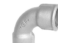 Georg Fischer kort bøjning 90° galvaniseret 1.1/2'' muffe-muffe