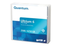 Quantum – LTO Ultrium WORM 6 – 2.5 TB / 6.25 TB – grå svart – måste köpas i multipler av 20