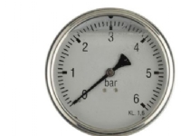 RF. vakuum-manometer-1/+3bar – Ø63 mm glycerinfyldt 1/4” ned